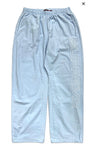 Spellout Embroidered Ripstop Track Pants (Blue)