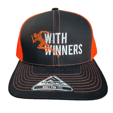 RUNNING WITH WINNERS BLACK/NEON ORANGE