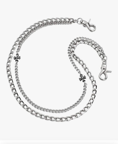 CH Inspired Double Link Small Cross Wallet Chain