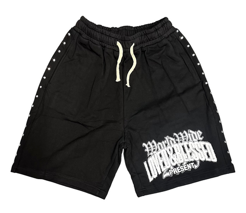 LB Rhinestone Shorts (Black)
