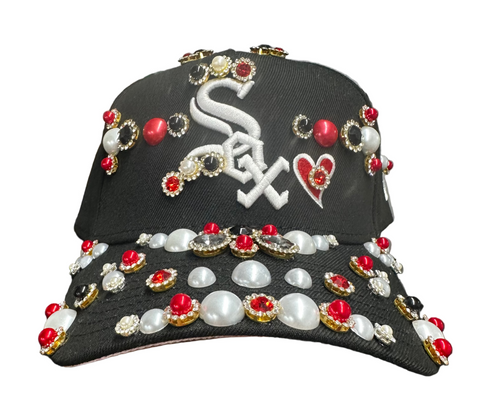 Black Sox Rhinestone Snapback