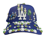 Royal LA Dodgers Rhinestone Snapback