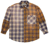 Satoshi Nakamoto Patchwork Logo Shirt "Brown"