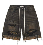 Vale Forever Double Jorts "Black Wash"