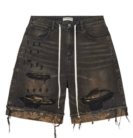 Vale Forever Double Jorts "Black Wash"