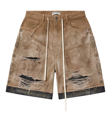 Vale Forever Double Jorts "Cream Wash"