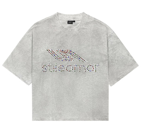 Colorato Rhinestone Tee (Grey)