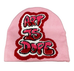 ART IS DOPE BEANIE (PINK)