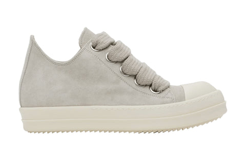 Rick Owens Suede Jumbo Lace Low "Dinge/Milk"