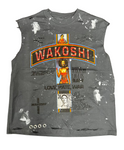 Wakoshi Paint Splatter Sleeveless Tee (Grey)