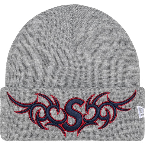 New Era Tribal S Logo Beanie (Grey)