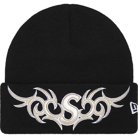 New Era Tribal S Logo Beanie (Black)