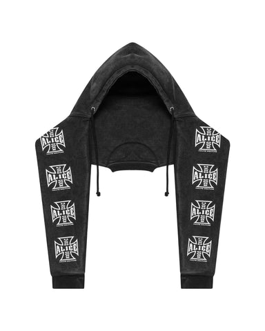 Moto Couture Hooded Scarf (Black)