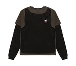 Destroyed Bimbo Longsleeve (Black/Olive)