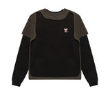 Destroyed Bimbo Longsleeve (Black/Olive)