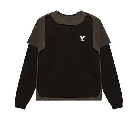Destroyed Bimbo Longsleeve (Black/Olive)