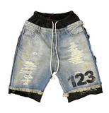 RRR 123 Denim Sweat Shorts