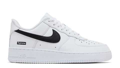 SUPREME X AIR FORCE 1 LOW 'BLK BOX LOGO' - WHITE
