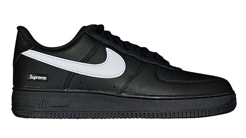 SUPREME X AIR FORCE 1 LOW 'WHT BOX LOGO' - BLACK