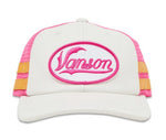 Supreme x Vanson Leather Mesh Back 6-Panel (White/Pink)