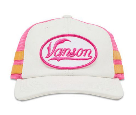 Supreme x Vanson Leather Mesh Back 6-Panel (White/Pink)