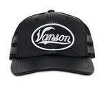 Supreme x Vanson Leather Mesh Back 6-Panel (Black/White)