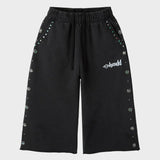 HMDD Flower Studded 3/4 Shorts
