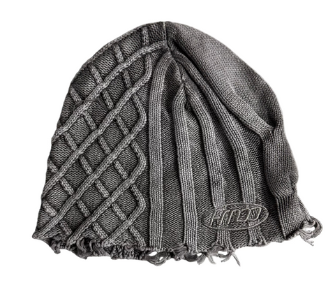 HMDD Vintage Knitted Beanie (Grey)