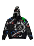 Chrome Hearts Stencil Hoodie (Black/Multicolor)