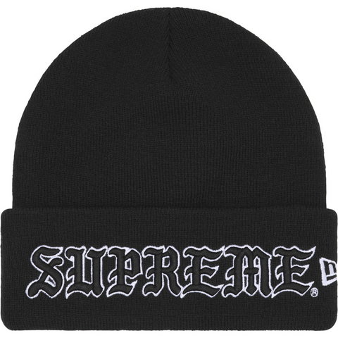 Old English Beanie (Black)