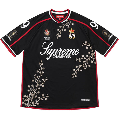 Floral Soccer Jersey (Black)