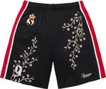 Floral Soccer Short (Black)