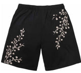 Floral Soccer Short (Black)