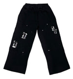 Studded Carpenter Sweatpants (Black/Camo)