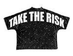 One Bold Move Oversized Crop Tee (Black)