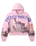NYC ZIP UP HOODIE (PINK)