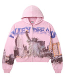 NYC ZIP UP HOODIE (PINK)