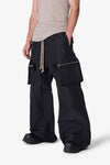 Zip Cargo Pocket Rave Pants (Black)