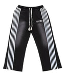 Black Flared Sweatpants (Black)