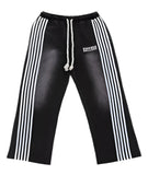 Black Flared Sweatpants (Black)