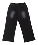 Black Flared Sweatpants (Black)