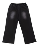 Black Flared Sweatpants (Black)