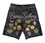 Patch Work Jorts (Black)