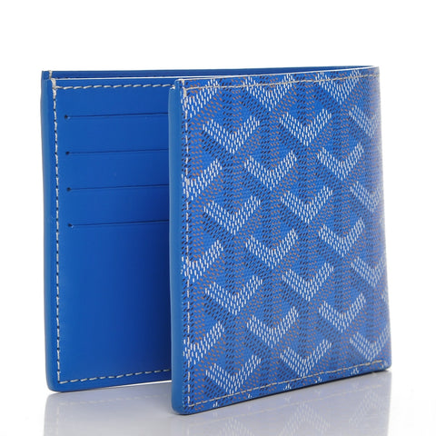 Goyard Victorie Bi Fold Wallet Blue