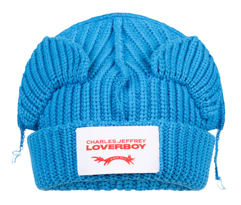 LOVERBOY CHUNKY EARS BEANIE (LIGHT BLUE)