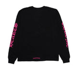 Chrome Hearts Neck Logo L/S Tee (Black/Pink)