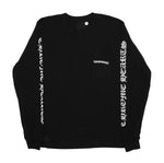 Chrome Hearts Scroll Logo L/S Pocket Tee (Black)