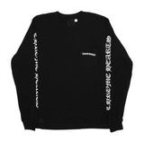 Chrome Hearts Scroll Logo L/S Pocket Tee (Black)