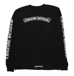Chrome Hearts Scroll Logo L/S Pocket Tee (Black)