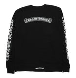 Chrome Hearts Scroll Logo L/S Pocket Tee (Black)